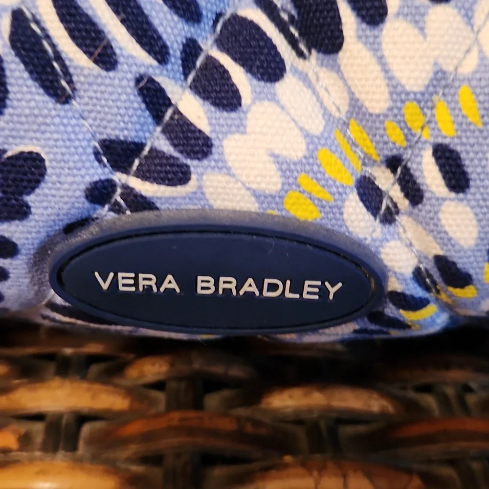 Vera Bradley Blue & White Shoulder Purse - Picture 2 of 10